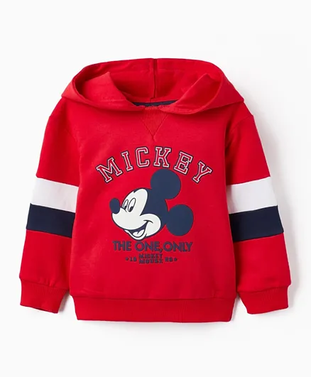 Zippy Mickey Mouse Graphic Hoodie - Red