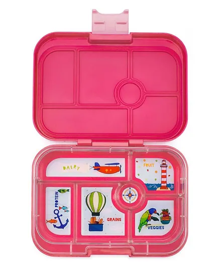 Yumbox Lotus Mini Snack 6 Compartment Lunchbox -  Pink