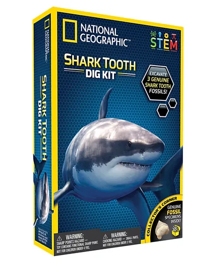National Geographic Shark Teeth Dig Kit - Multicolor