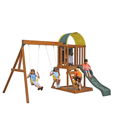 KidKraft Ainsley Outdoor Swing Set - Multicolour