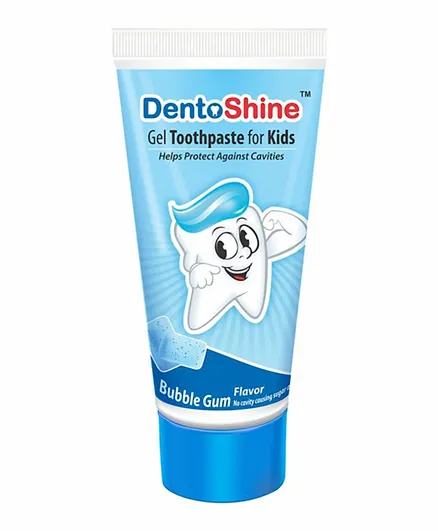 DentoShine Bubble Gum  Flavoured Gel Toothpaste - 80 gm