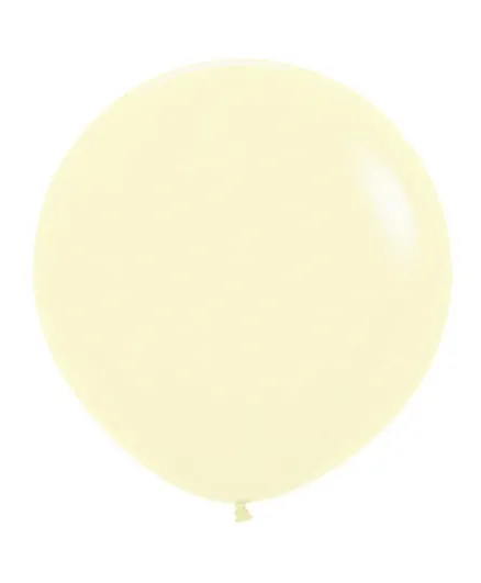 Sempertex Round Latex Balloons Pastel Matte White - 3 Pieces