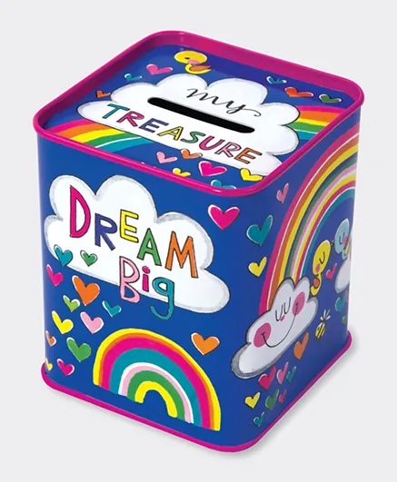 Rachel Ellen  Money Box  Rainbows & Clouds - Multicolor