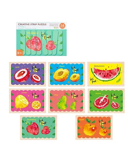 Factory Price Havarti Kids Creative Strip Puzzle - Design B Fruits