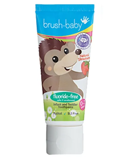 Brush Baby  Non-Flouride Strawberry Toothpaste with Xylitol   Stage 1 - 50mL