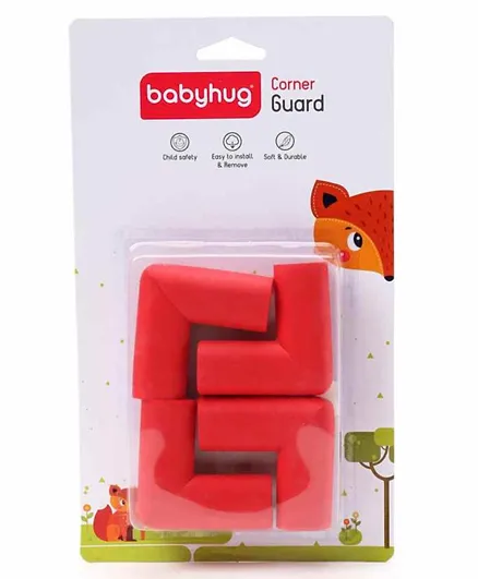 Babyhug Corner Edge Protector Red - Pack Of 4