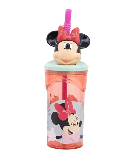 Disney Minnie Mouse Being More Minnie 3D Figurine Tumbler - 360mL