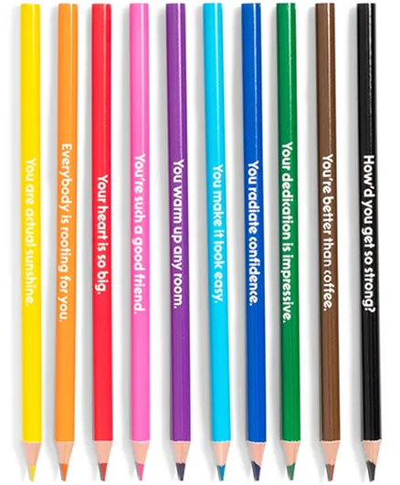 Ban.do Wooden 10 Colored Pencil Set  -Compliments