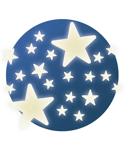 Djeco Stars Mission Glow in the Dark Stickers - Blue