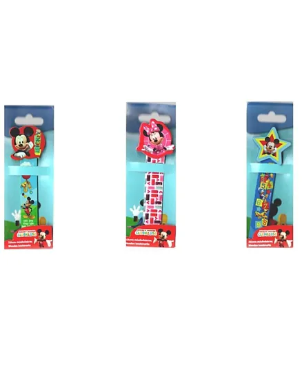Diakakis Micky Mouse Club House Wooden Bookmarks Pack of 1 - Assorted Colors and Designs