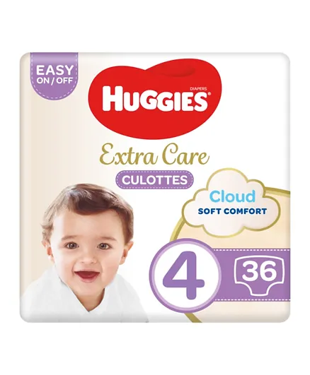 Huggies Extra Care Culottes Baby Diaper Pants Size 4 - 36 Pieces