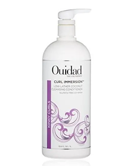 Ouidad Curl Immersion Kinky Curls Low-lather Coconut Cleansing Conditioner - 1000mL