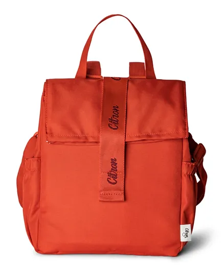 سيترون - حقيبة غداء معزولة قابلة للف 2023 - أحمر