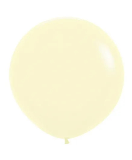 بالونات لاتكس دائرية من سيمبرتكس باللون الأصفر - عبوة من قطعتين