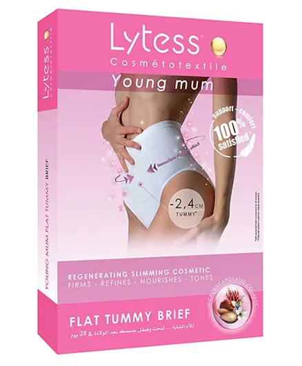Lytess Young Mum Flat Tummy Brief  - White