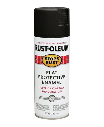 RustOleum Stops Rust Flat Spray - Black