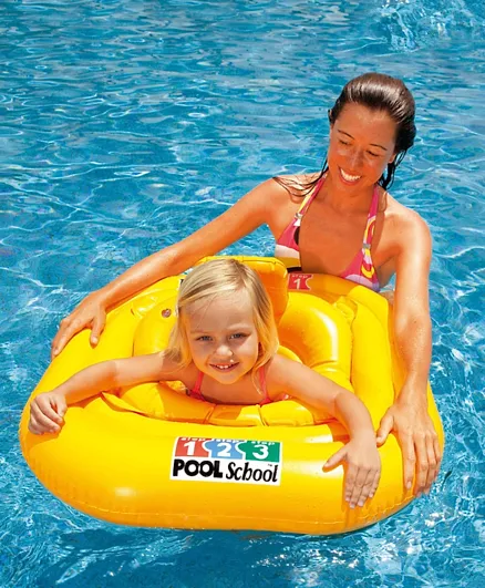 Intex Pool School Deluxe Baby Float - Yellow