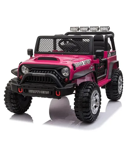 Megastar Prowler 12 V 4Wd Ride On Kids Electric Toy Jeep 2 Seater with Remote Control - Pink