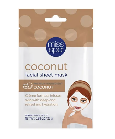 Miss Spa Coconut Facial Sheet Mask - 25g