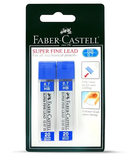 Faber-Castell Super Fine 0.7mm Leads - 40 Leads