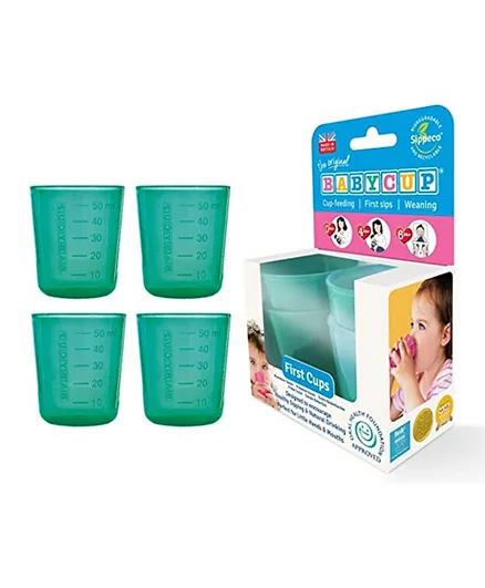 Babycup First Cups Green - Pack of 4