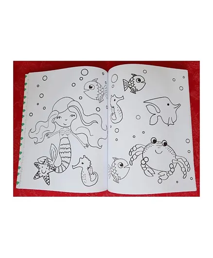 Eurowrap Mermaid Coloring Book - English