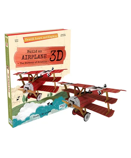 ساسي سافر وتعلم واستكشف ثلاثي الأبعاد لبناء طائرة مع كتاب - 14 صفحة