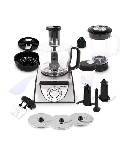 Balzano 12-In-1 Multi-Functional Food Processor With Patented Dual Drive System 2.4L 1100W EF409 - Silver/Black