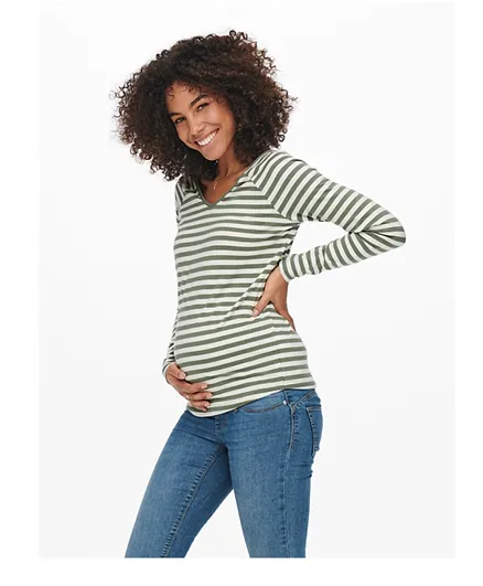 Only Maternity Top - Sea Spray