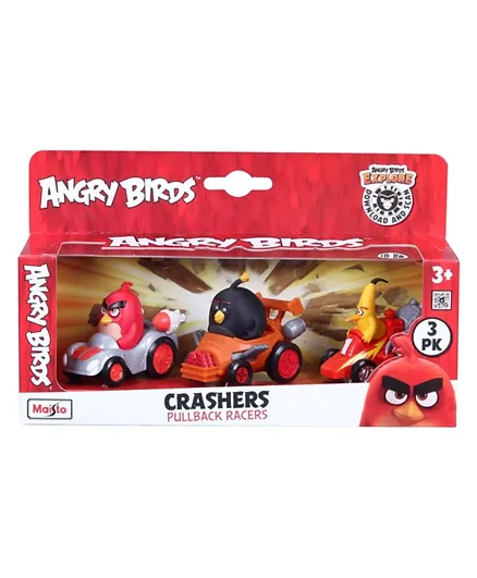 Angry Birds 2.5 Crasher Toys- Pack of 3 (Colour and Design may vary)