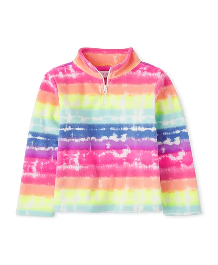 The Children's Place Tie Die Polo Sweatshirt - Multicolor