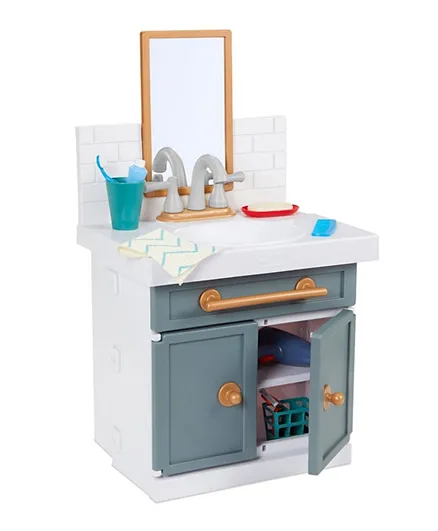 Little Tikes First Bathroom Sink with Real Working Faucet Pretend Play