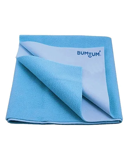Bumtum Insta Dry Small Baby Bed Protector - Blue