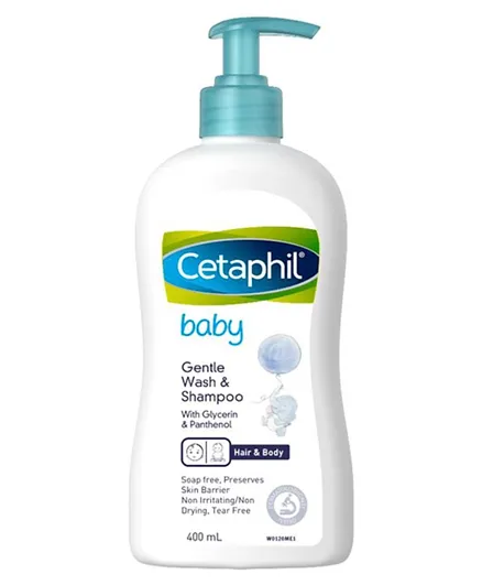 Cetaphil Baby Gentle Pump Wash And Shampoo - 400ml
