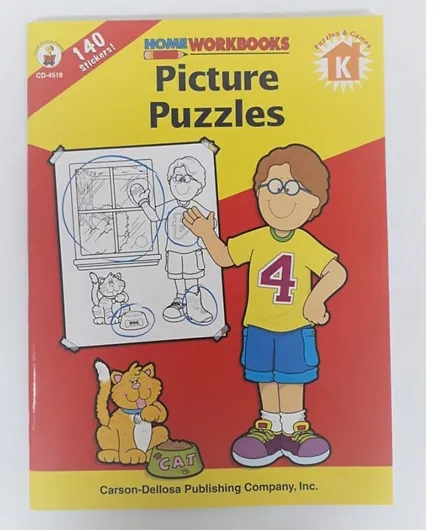 Carson Dellosa Picture Puzzles Kindergarten Paperback - English