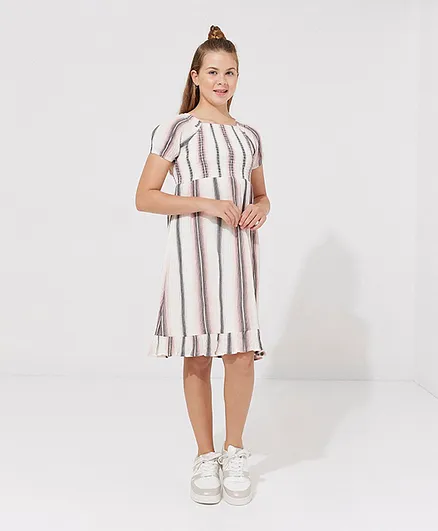 Beverly Hills Polo Club Striped Dress - Multicolor