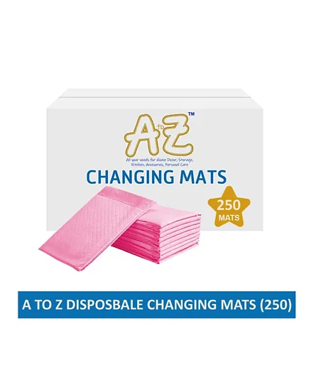 A To Z Disposable Changing Mats Pink -Pack of 250