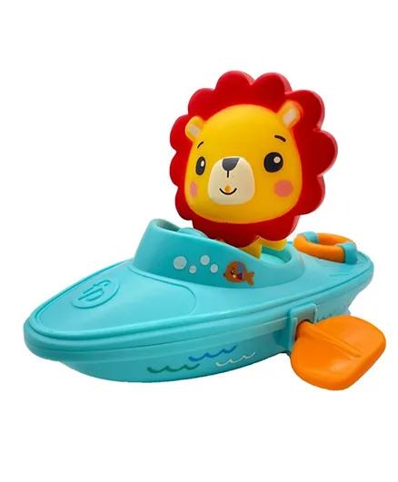 Fisher Price Bath Wind Up Paddle Boat Toy - Lion