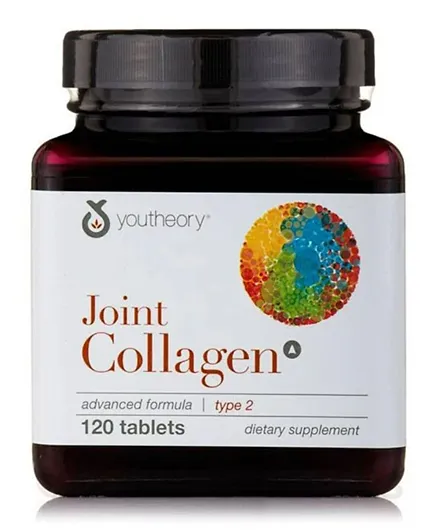 YOUTHEORY Joint Collagen Advanced Formula Type 2 Dietary Supplement - 120 Tablets
