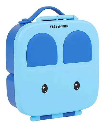 Eazy Kids Bento Lunch Box with Handle - Blue