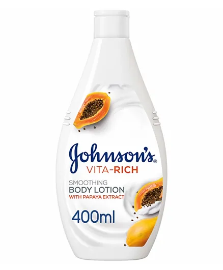 Johnson & Johnson Vita-Rich Smoothing Papaya Body Lotion - 400ml