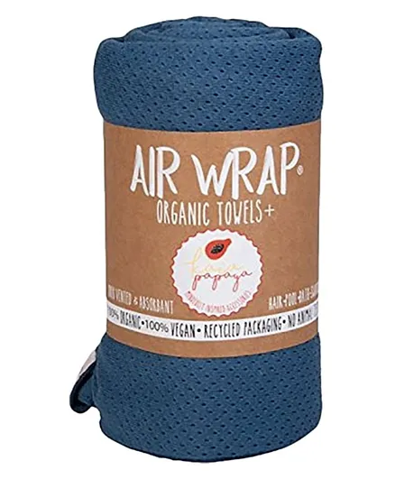 Woombie Air Wrap Organic Towel - Blue