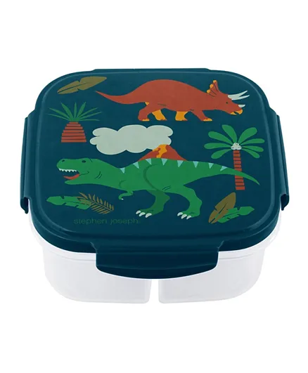 Stephen Joseph Dino Snack Box With Ice Pack Green - 270mL