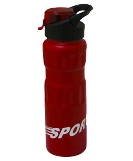 Sarvah Sports Bottle Metal With Flap Red - 750ml