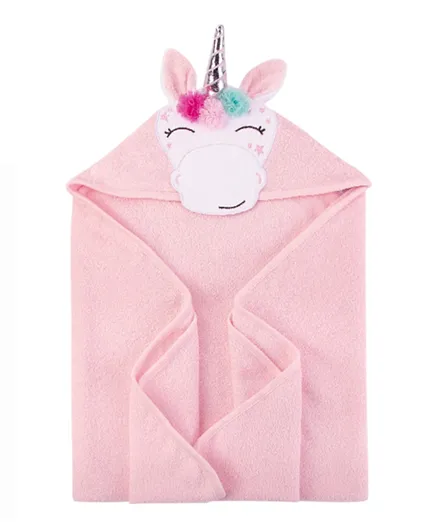 Hudson Childrenswear Premium cotton Hooded Towel Pink - 3 Pieces