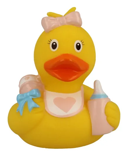 Lilalu Baby Girl Rubber Duck - Yellow and Pink