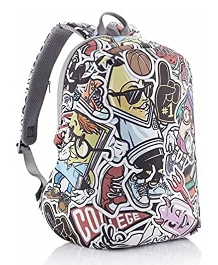 XD Design Bobby Soft Art Anti Theft Backpack Grafitti - 18 Inches