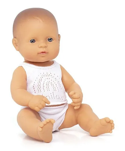 Miniland Baby Doll Caucasian Dark Boy - 31.75 cm