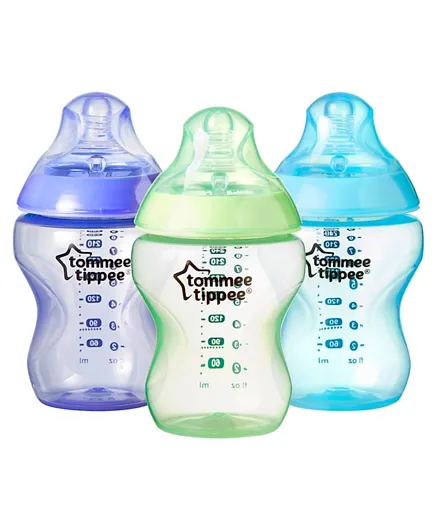 Tommee Tippee Closer to Nature Milk Bottles Pack of 3 - 260 ml