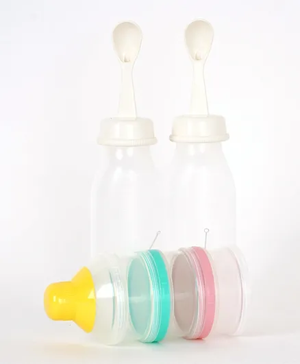Pigeon Weaning Bottle With Spoon And Powder Milk Container - 3 Pieces